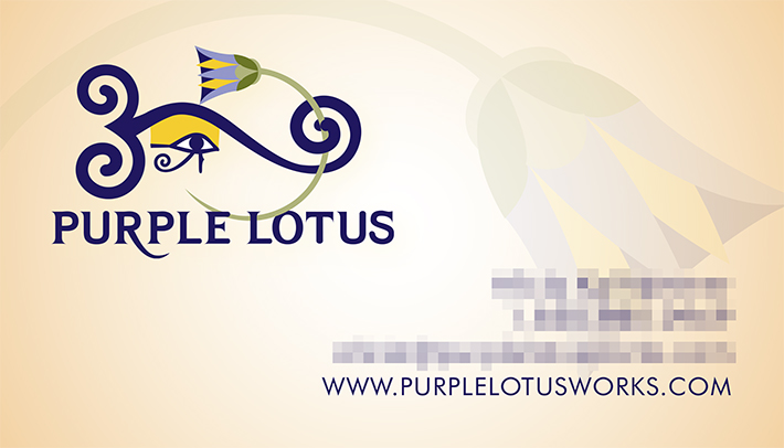 Purple Lotus Business Card
